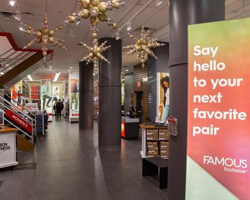 Famous footwear hall on sale road